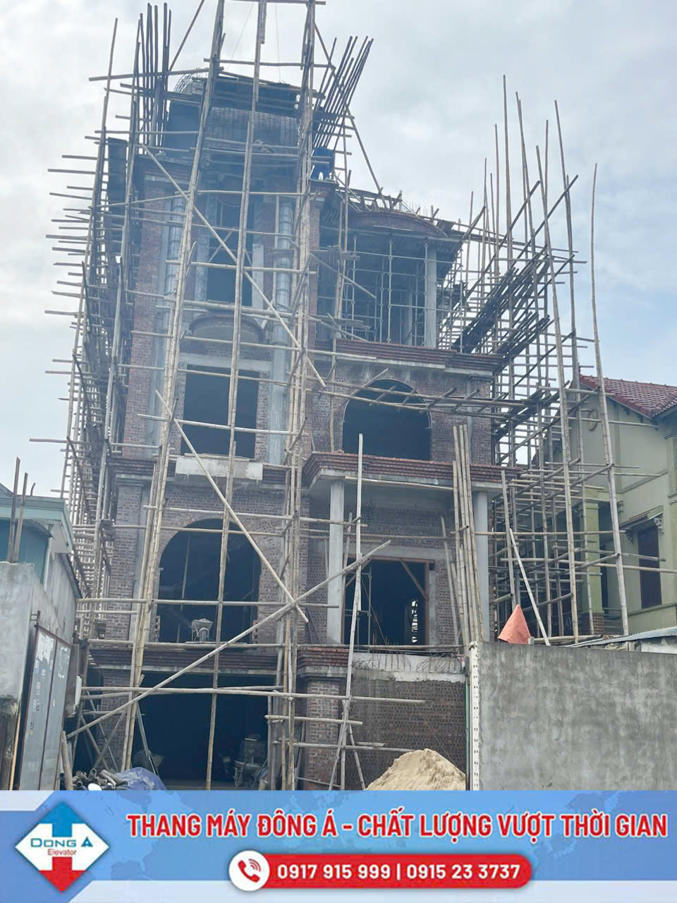 Thi công hệ thống thang máy biệt thự