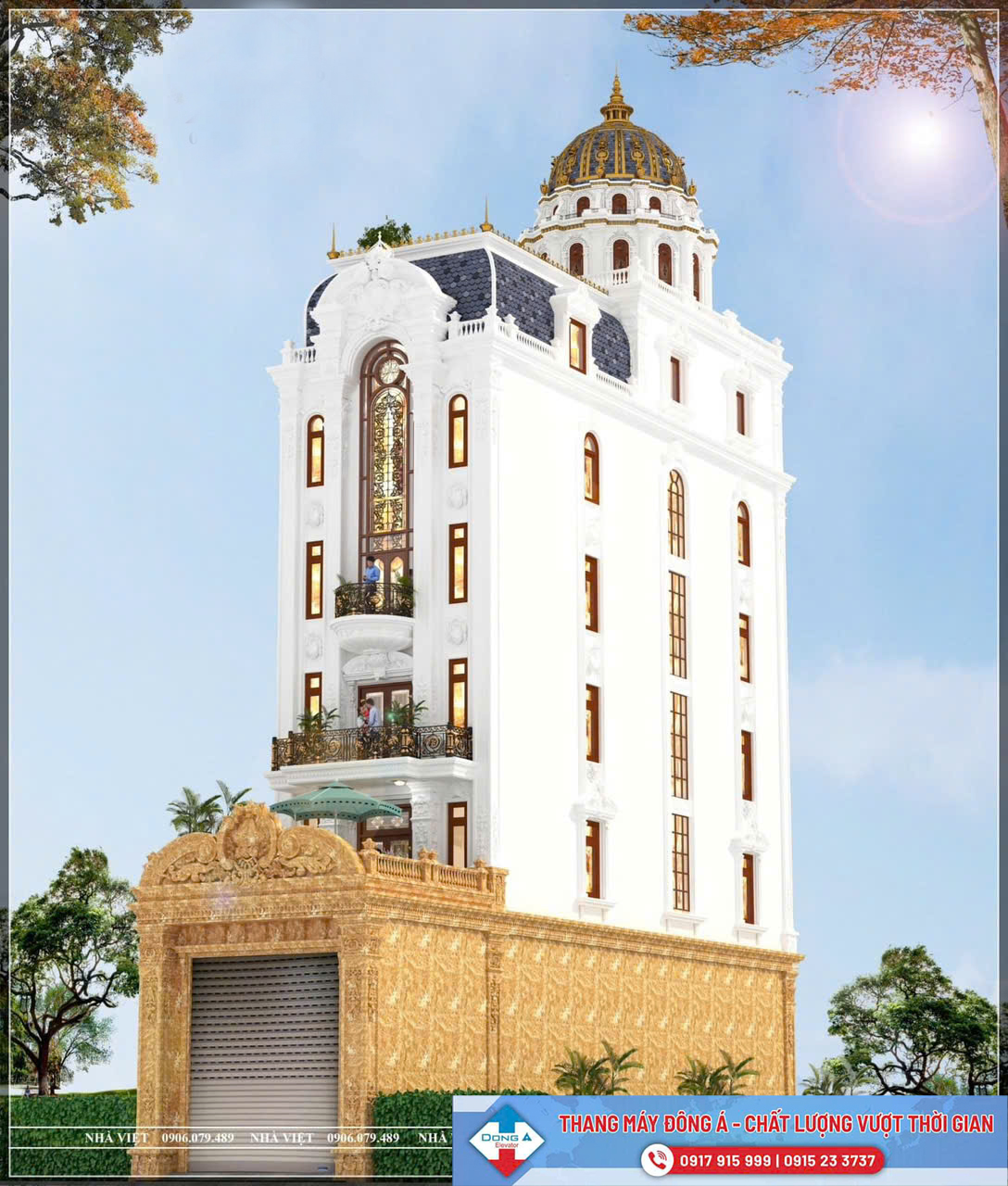 Thi công thang máy biệt thự